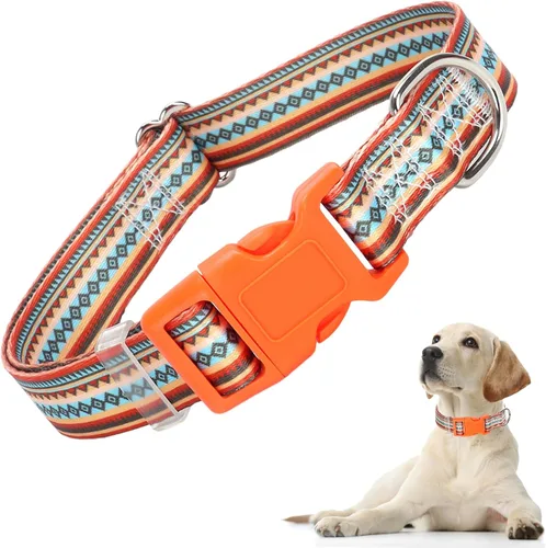 Miniatura 35 de Collares de Perro para Niñas con Patrones de Margaritas, Lindo Collar Rosa para Perras, Collares Ajustables Blandos y Duraderos para Perros XS 12