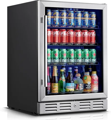 Miniatura 9 de Refrigerador de vino y bebidas de 24 pulgadas, refrigerador de vino de doble zona con capacidad para 20 botellas y 78 latas, control táctil digital