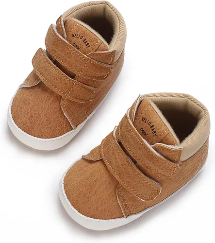 Miniatura 5 de SOFMUO Zapatos deportivos para bebés, niños y niñas, de piel sintética, antideslizantes, suela de goma suave, botines de vestir para niños pequeños