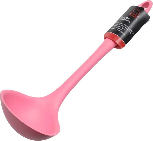 Miniatura 2 de Chef Craft Cucharón de cocina de silicona premium, 11.25 pulgadas, color rosa