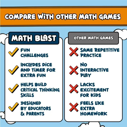 Miniatura 7 de ¡Explotación matemática! Juegos matemáticos geniales para niños de 8 a 12 años - Divertido juego educativo de matemáticas mentales para el hogar
