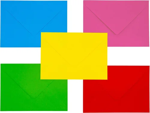 Pukka Pad, Carpe Diem - Sobres engomados para tarjetas de felicitación e invitaciones, paquete de 25 sobres brillantes, A2, 4.38 x 5.75 pulgadas