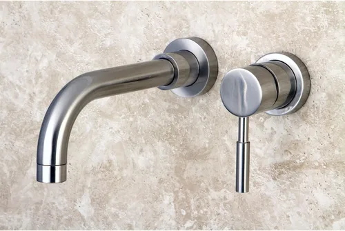 Miniatura 3 de Kingston Brass KS8118DL - Grifo de baño de montaje en pared de un solo mango, níquel cepillado cepillado níquel