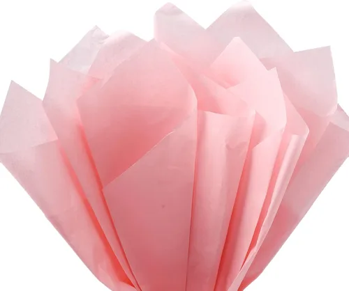 Packanewly Papel de seda para envolver regalos a granel, 100 hojas de color rosa claro, papel de regalo de 15 x 20 pulgadas para arte, manualidades,