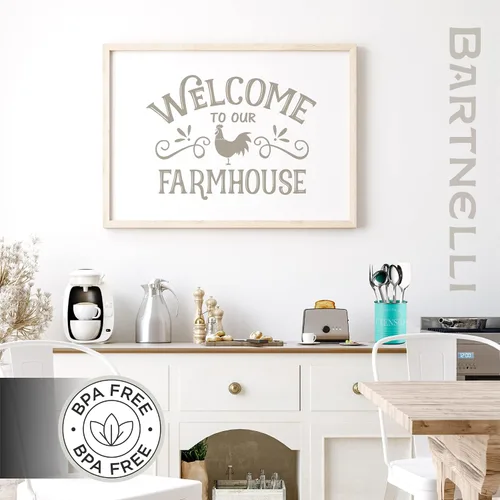 Miniatura 5 de Bartnelli Organizador grande de utensilios de cocina para encimera, organizador de almacenamiento de granja con base acolchada estable