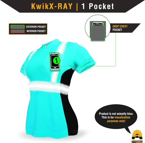 Miniatura 6 de KwikSafety - Charlotte, NC - Vixen Hi Vis Short Sleeve Safety Shirt for Women [Angel Hair Reflective Tape]