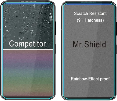 Miniatura 6 de Mr.Shield [Paquete de 3] Diseñado para Asus Zenfone 9 [vidrio templado] [Vidrio japonés con dureza 9H] Protector de pantalla