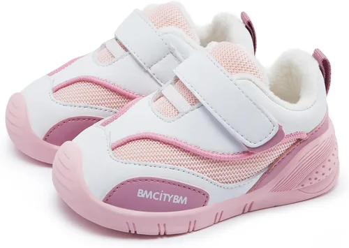 Miniatura 4 de BMCiTYBM Zapatos de bebé para niño y niña, zapatos de invierno cálidos antideslizantes para primeros pasos de 6 a 24 meses