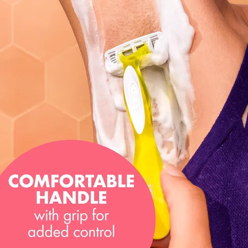 Miniatura 6 de BIC Soleil 4 Escape - Maquinillas de afeitar desechables para mujer, 4 cuchillas, afeitado cómodo, mango con aroma cítrico para mujer, 4