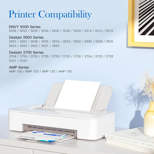 Miniatura 2 de 65XL Cartuchos de tinta de repuesto para HP 65XL Cartucho de tinta de color 65 XL HP65 N9K03AN para HP Deskjet 3755 Cartuchos de tinta Envy 5055
