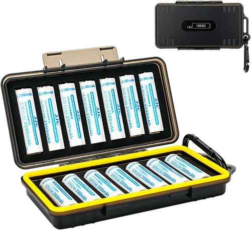 Miniatura 8 de JJC Estuche para Baterías de 9V para 4x 9V, Resistente al Agua y a Prueba de Golpes, Organizador de Almacenamiento de Baterías de 9V Estuche