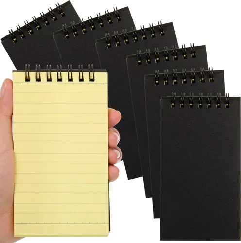 Miniatura 26 de Tenceur 100 piezas de cuadernos de bolsillo pequeños a granel, 3 x 5 pulgadas, cuadernos de notas en espiral mini con tapa superior, cuadernos
