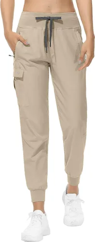 Miniatura 43 de RlaGed - Pantalones tipo cargo de senderismo para mujer, pantalones deportivos ligeros, de secado rápido, resistentes al agua, para pesca y al aire