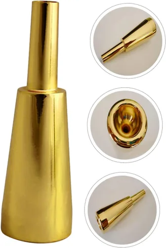 Miniatura 6 de Vaguelly Monette Trompeta Práctica Componente extractor instrumento 3c Instrumentos musicales Saxofón mudo cobre instrumento musical