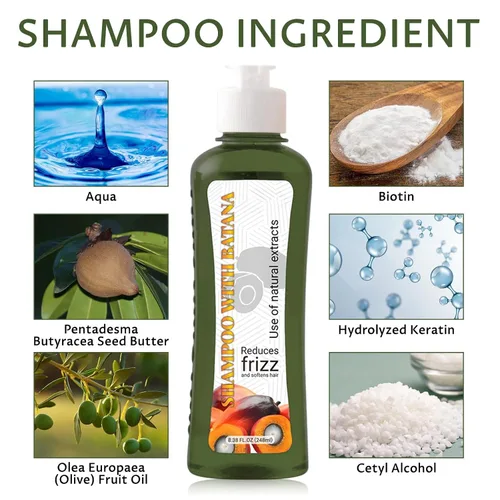 Miniatura 6 de Batana - Juego de champú y acondicionador para el crecimiento del cabello, extractos naturales para todo tipo de cabello, reduce el encrespamiento