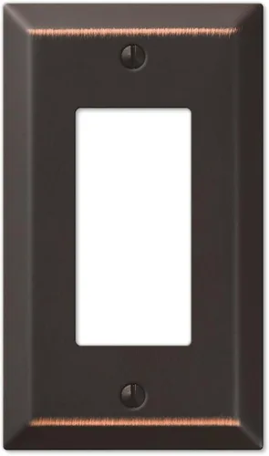 Miniatura 9 de Amerelle Placa de pared, 1 dúplex, acero Bronce envejecido Paquete de 2