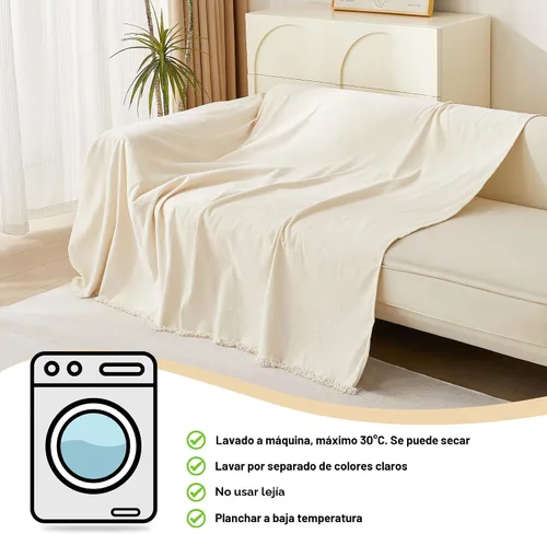 Miniatura 7 de MYSKY HOME Funda para sofá seccional, 2 piezas de fundas de sofá de felpilla para sofá en L, protector de muebles para mascotas, niños, funda