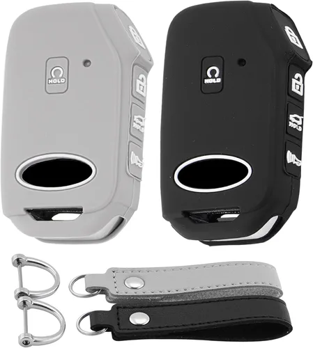 Miniatura 10 de Funda de Silicona para Llavero Compatible con Chevy GMC 5 Botones 2023 2022-2019 Chevy Silverado Tahoe Suburban GMC Sierra Acadia Terrain Protector