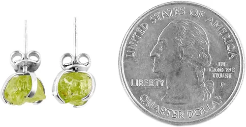 Miniatura 6 de AA Piedras Preciosas en Bruto Cristales de Piedras Ásperas Aretes de Perno Delicados para Mujeres, Joyería de Boda Hecha a Mano de Piedras