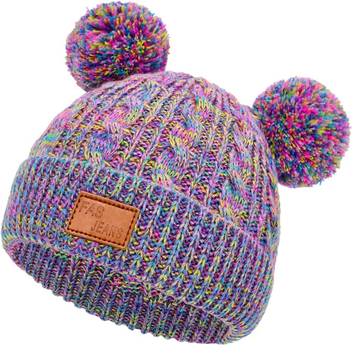 Miniatura 20 de Century Star Toddler Beanie Baby Girls Winter Hat - 6-36 Months Warm Knit Pom Pom Hats for Gils Boys