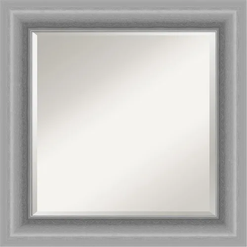 Miniatura 10 de Amanti Art Silver Wall Mirror 26x22 Peak Polished Nickel Rectangle Bathroom Mirror for Wall Decor Living Room, Small Traditional Frame, Hangs