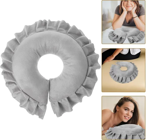 Miniatura 8 de Beavorty Cojín de almohada de masaje facial en forma de U Mesa de masaje Spa Salon Relajación Reposacabezas Cuello Soporte Cuidado de la piel