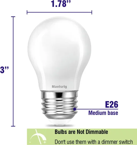 Miniatura 2 de Bombilla LED para Electrodomésticos, Equivalente a 40W, Bombillas para Campana de Cocina, Blanco Cálido 2700K, 5W 500 Lúmenes, No Regulable, Base