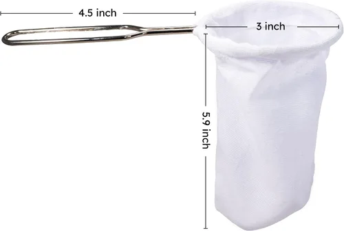 Miniatura 2 de Filtro de Té Estilo Tradicional Tailandés de Acero Inoxidable Tamaño 3 Pulgadas, Uso Amistoso y Duradero, Compatible con Todos los Tipos de Té