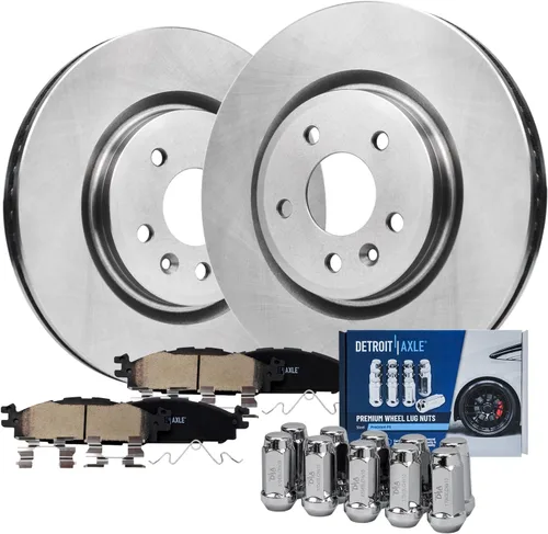 Miniatura 88 de Detroit Axle - Rotores de freno para Chrysler 200 2015 2016 2017, Rotores de freno de disco de reemplazo: 12.01" pulgadas delantero y 10.95