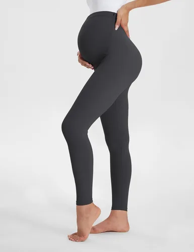 Miniatura 3 de Buttergene - Leggings de maternidad para mujer, sobre el vientre, pantalones ajustados de yoga y entrenamiento para el embarazo