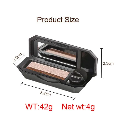 Miniatura 7 de Sombra de ojos perfecta de doble color, maquillaje de sombra de ojos perezosa de dos tonos, altamente pigmentada con exquisitas purpurina