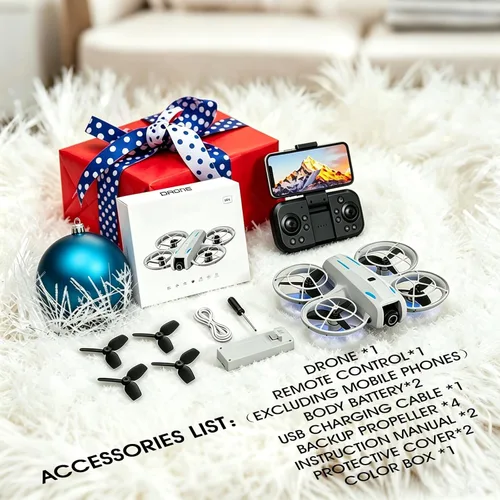 Miniatura 7 de dron con cámara 4K para principiantes adultos, cuadricóptero RC con retención de altitud, despegue/aterrizaje con una tecla, seguimiento automático