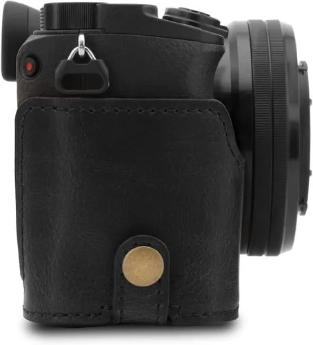 Miniatura 9 de MegaGear MG1651 Ever Ready Funda de piel para cámara Compatible con Sony Alpha A6400 (16-50mm) - Negro