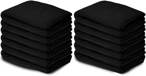 Miniatura 6 de Yacht & Smith Mantas de forro polar suave de 50 x 60, ligeras, acogedoras y cálidas, manta colorida oscura para sofá de viaje al aire libre, al por