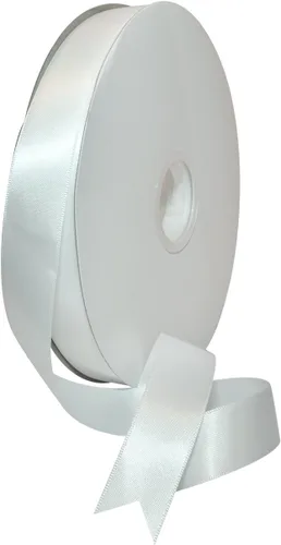 Miniatura 84 de Morex Ribbon Cinta de satén de doble cara de 1/4 pulgadas x 100 yardas, cinta blanca antigua para envolver regalos, tarjetas de regalo