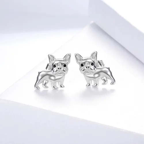 Miniatura 5 de Sterling Silver Dogs Stud Earrings Beagle Corgi Chihuahua Dachshund French Bulldog German Shepherd Poodle Mom Breed Puppy Jewelry for Daughter