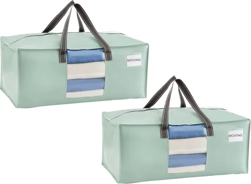Miniatura 31 de VENO Paquete de 4 bolsas de mudanza resistentes, bolsas de embalaje transparentes para una fácil visibilidad, alternativa a las cajas de mudanza