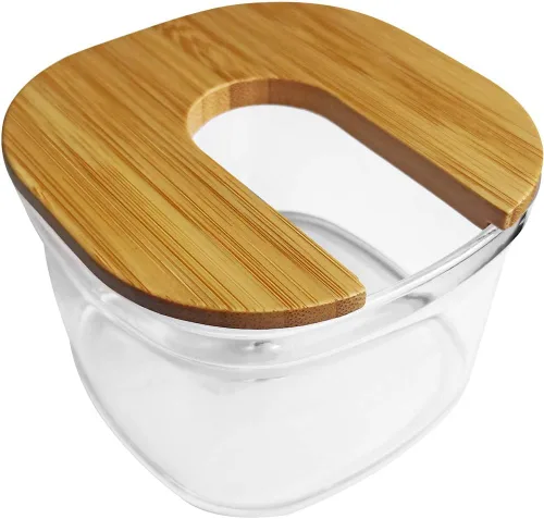 Miniatura 2 de Soporte de enjuague de bambú compatible con AidallsWellup para hombre 5 en 1 con cabezal eléctrico
