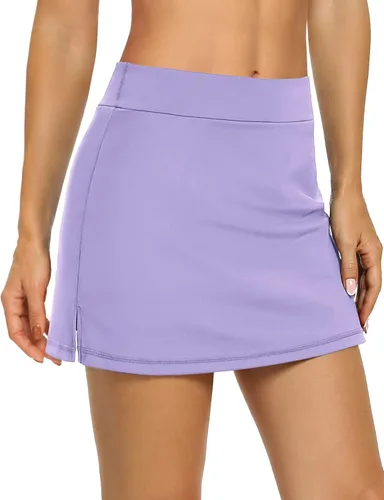 LouKeith - Faldas pantalón para mujer, deportivas, para tenis o golf, de verano, cortas, con bolsillos, para correr y entrenar, falda con pantalón