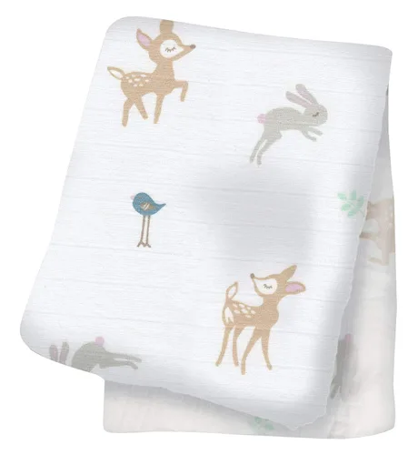 Miniatura 10 de Lulujo Manta para bebé, unisex, suave, 100% muselina de algodón, manta de recepción neutra para niñas y niños, 47 x 47 pulgadas, África