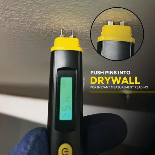 Miniatura 6 de General Tools - MMP100 - Medidor de humedad digital compacto – Herramienta con pin detecta la humedad en madera y materiales de construcción