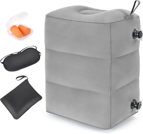 Miniatura 9 de Almohada Reposapiés Inflable Negro