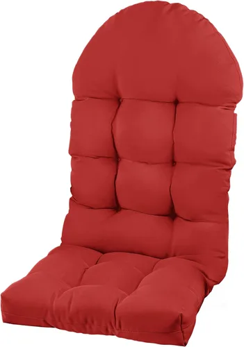 Miniatura 13 de Cojín para silla Adirondack, cojín para silla mecedora 44x19.4x4 pulgadas, cojines de respaldo alto para patio de arriba y abajo con lazos