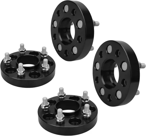 Miniatura 29 de IRONTEK Espaciadores de rueda de 0.157 x 4.000 in, espaciadores forjados reales de 2 pulgadas con orificio de cubo de 2.697 in M12x1.25 pernos aptos