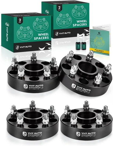 Miniatura 18 de YHTAUTO Espaciadores de rueda centrados en el cubo de 5x5 de 1.25 pulgadas para Jeep Grand Cherokee XK WJ WK JK JL 1999-2010, Wrangler 2007-2018