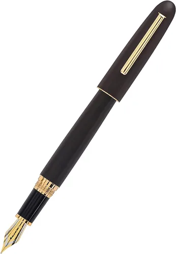 Miniatura 2 de Jinhao 9036 - Pluma estilográfica de madera natural hecha a mano, punta extrafina, ébano