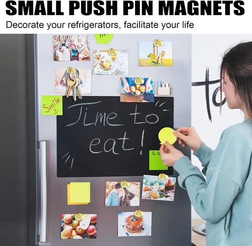 Miniatura 6 de LOVIMAG Imanes para nevera, 16 unidades, pizarra blanca para refrigerador, pequeño imán fuerte, accesorios de cocina, juego de casillero decorativo