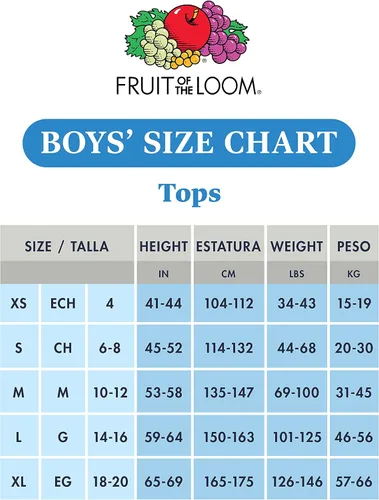 Miniatura 3 de Fruit of the Loom Boys 5pk White Crew