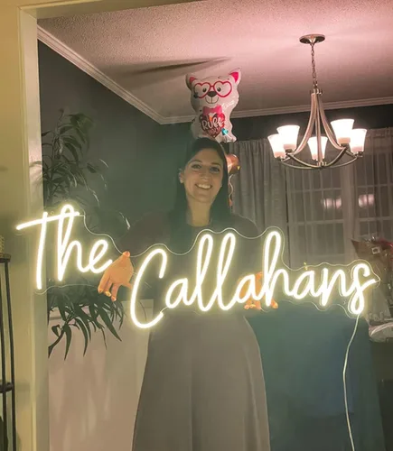 Miniatura 4 de Letrero LED grande personalizado para bodas, luces de neón personalizadas profesionales para pared, aplicables a bodas, salón de belleza, bar