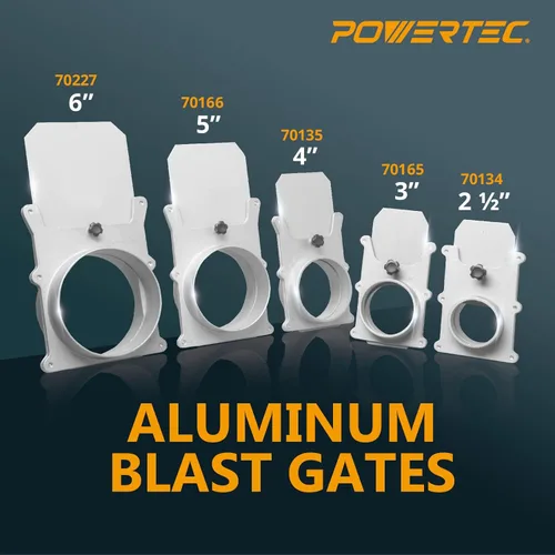 Miniatura 6 de POWERTEC 70227 - Puerta de explosión de 6 pulgadas para colector de polvo, accesorios de recolección de polvo, paquete de 1 Puerta de explosión